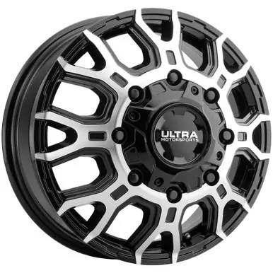 Secure Checkout Ultra Scorpion Dually Front 17x6.5 8x6.5" Black/Machined Wheel Rim 17" Inch 022-7681FU