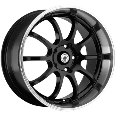 Konig Lightning 16x7 5x100/5x4.5" +40mm Gloss Black Wheel Rim 16" Inch LI67T04405 Instant Buy