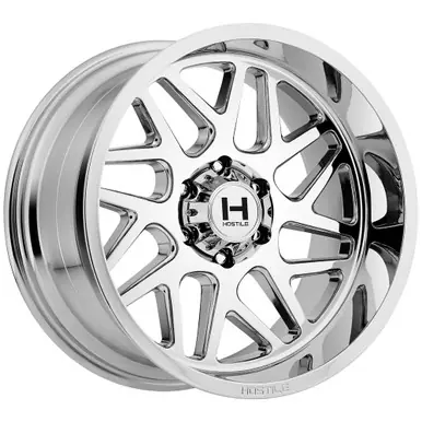 Free Returns Hostile H108 Sprocket 20x9 8x6.5" +0mm Chrome Wheel Rim 20" Inch H108-2090816550C