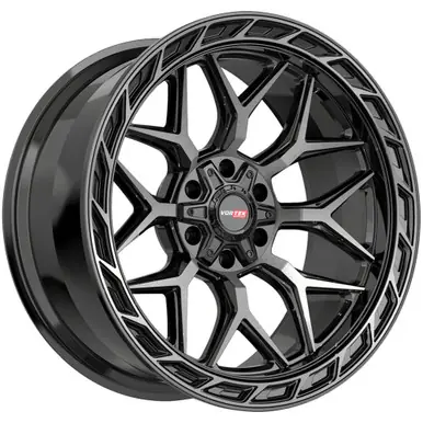 Hot Deal Vortek VRP-504 20x9 5x5.5"/5x150 +18mm Black/Tint Wheel Rim 20" Inch 5042094418BDCDT