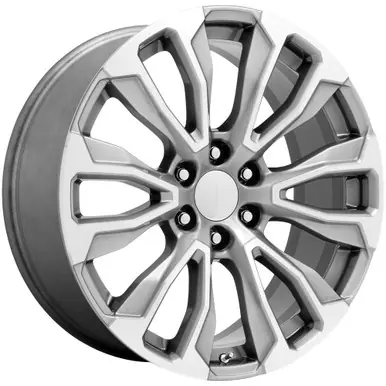 Instant Buy Replica FR203 Denali 12 Spoke 22x9 6x5.5" +28mm Grey/Machined Wheel Rim 22" Inch 203290286510