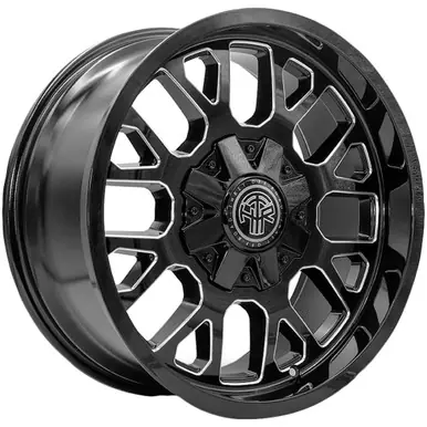 Thret Off-Road 802 Attitude 18x9 6x135/6x5.5" +18 Black/Milled Wheel Rim 18 Inch 802AD-1890TU18 Premium