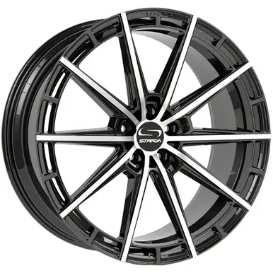 Strada SF70 Palo 18x8.5 5x4.5" +30mm Black/Machined Wheel Rim 18" Inch SF7088551430GBM Shop Now