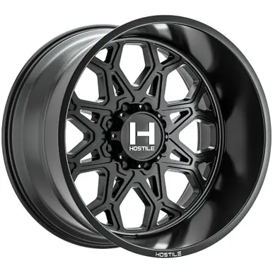 Hostile H132 Anvil 20x9 8x180 +12mm Satin Black Wheel Rim 20" Inch H132-2090818055BB Deal