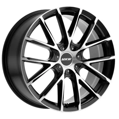 MKW M123 22x9 6x135/6x5.5" +35mm Black/Machined Wheel Rim 22" Inch M123-2290002635B Trusted Brand