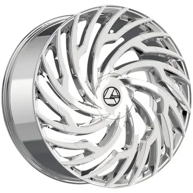 Popular Azara AZA-536 22x9.5 6x135/6x5.5" +22mm Nano Chrome Wheel Rim 22" Inch AZA-53622955722NC