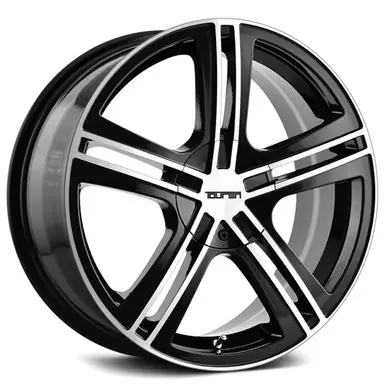Warranty Included Touren TR62 18x7.5 5x100/5x4.5" +40mm Black/Machined Wheel Rim 18" Inch 3262-8703B