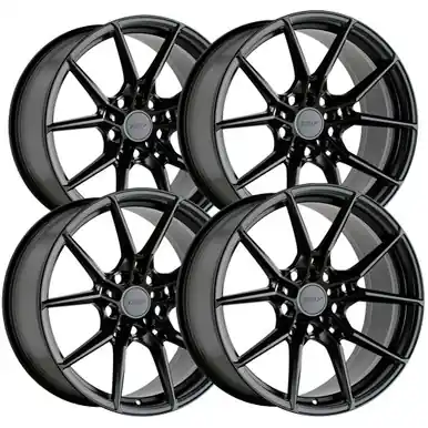(Set of 4) Staggered-TSW Neptune 19" 5x4.5" 30mm Satin Black Wheels Rims 1985NPT305114B76-1995NPT395114B76 New Arrival