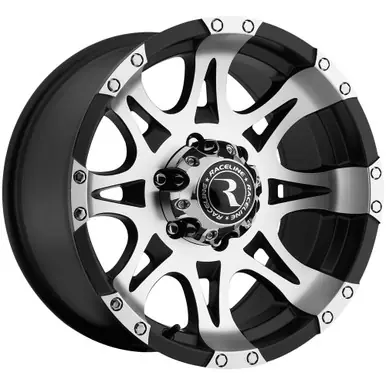 Price Drop Raceline 982 Raptor 16x8 8x6.5" +0mm Black/Machined Wheel Rim 16" Inch 982-68080