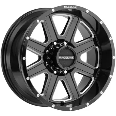 Original Raceline 940M Hostage 16x8 6x5.5" +0mm Black/Milled Wheel Rim 16" Inch 940M-68060-00