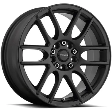 Certified Raceline 141B Mystique 17x7.5 5x108/5x4.5" +40mm Satin Black Wheel Rim 17" Inch 141B-77592+40