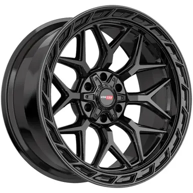 New Arrival Vortek VRP-504 20x9 5x5.5"/5x150 +18mm Gloss Black Wheel Rim 20" Inch 5042094418GB