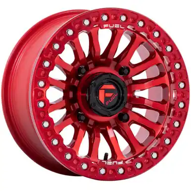 Handmade Fuel UTV FV125 Rincon Beadlock 15x7 4x156 +10mm Candy Red Wheel Rim 15" Inch FV125QX15704410