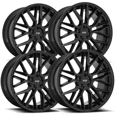 Buy Online (Set of 4) Staggered-Niche M224 Gamma 19" 5x120 +35mm Gloss Black Wheels Rims M224198521+35-M224199521+35