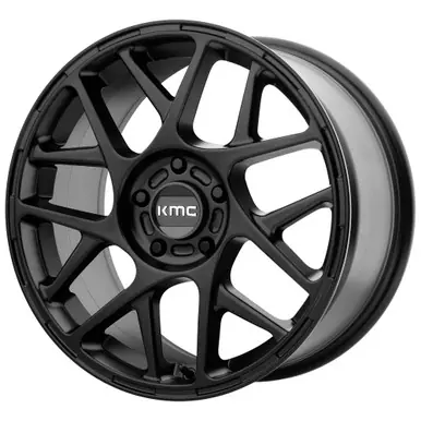 Direct From Factory KMC KM708 Bully 17x8 5x108 +38mm Satin Black Wheel Rim 17" Inch KM70878045738