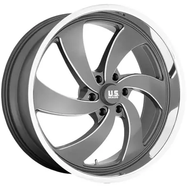Express Delivery US Mags U133 Desperado 6 20x8 6x5.5" +1mm Gunmetal Wheel Rim 20" Inch U1332080D8+01R