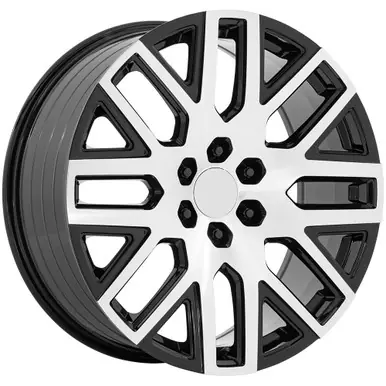 Best Price Replica PR231 24x10 6x5.5" +31mm Black/Milled Wheel Rim 24" Inch PR231BE24106131
