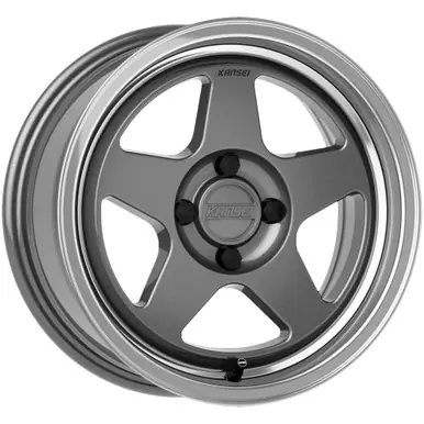 Kansei K12GM KNP 15x7 4x100 +25mm Gunmetal Wheel Rim 15" Inch K12GM-157010+25 Worldwide Shipping