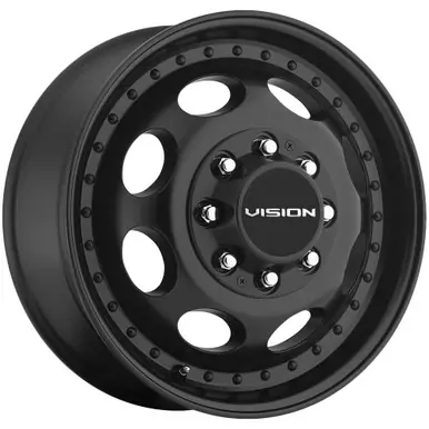 Vision 181 Hauler Dually Front 16x6 8x170 +115mm Matte Black Wheel Rim 16" Inch 181Z6670MBF Limited Edition