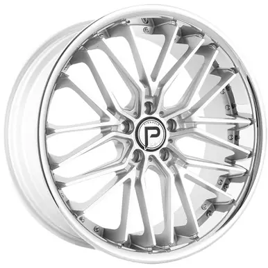 Pinnacle P214 Legacy 20x8.5 5x112 +35mm Silver/SSL Wheel Rim 20" Inch P21420855112-35SMS Modern