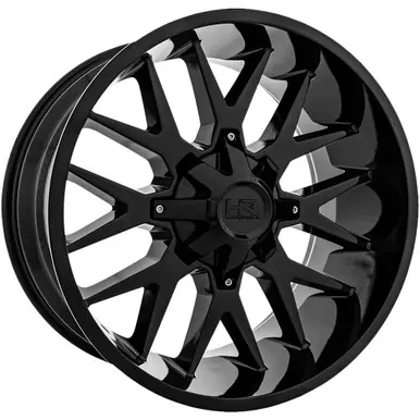 Place Order HardRock H700 Affliction 20x10 8x6.5" -19mm Gloss Black Wheel Rim 20" Inch H700-201081119GB