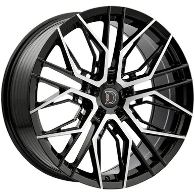 Editor’s Pick Defy D05 16x7 5x4.5" +38mm Black/Machined Wheel Rim 16" Inch D05670545+38BM