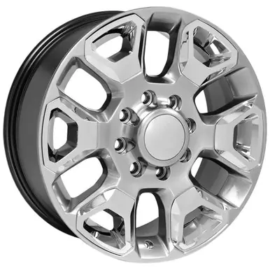 OE Wheels DG66 20x8 8x6.5" +55mm Hyper Silver/Chrome Wheel Rim 20" Inch DG66-20080-8165-54HS-ic Mega Sale