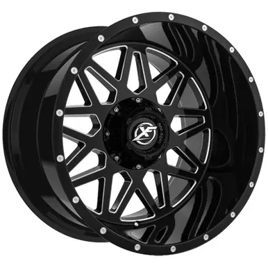 Viral XF Off-Road XF-211 20x9 5x5.5"/5x150 +0mm Black/Milled Wheel Rim 20" Inch XF-211209051397150+0GBM