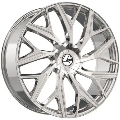 Azara AZA-527 18x8 5x4.5"/5x120 +35mm Nano Chrome Wheel Rim 18" Inch AZA-5271883835NC Limited Time