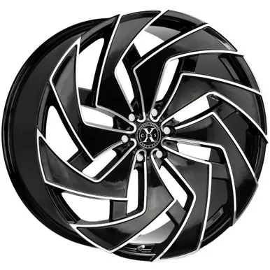 Xcess X04 26x10 6x5.5" +26mm Black/Milled Wheel Rim 26" Inch X04663926GBML Viral