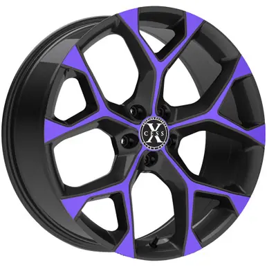 Hassle-Free Returns Xcess X05 20x8.5 5x4.5" +35mm Black/Purple Wheel Rim 20" Inch X05051435GBMP