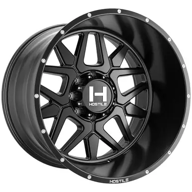 Hostile H128 Diablo 22x10 8x170 -25mm Satin Black Wheel Rim 22" Inch H128-2210817045BB Limited Time