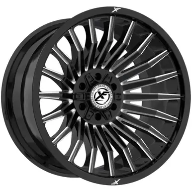 XF Off-Road XF-231 24x12 6x135/6x5.5" -44mm Black/Milled Wheel Rim 24" Inch XF-231241261351397-44GBM High Quality
