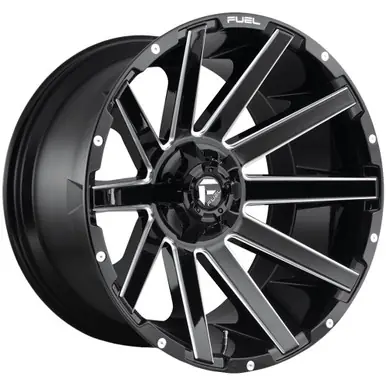 No Minimum Order Fuel D615 Contra 26x12 6x135/6x5.5" -44mm Black/Milled Wheel Rim 26" Inch D61526209847