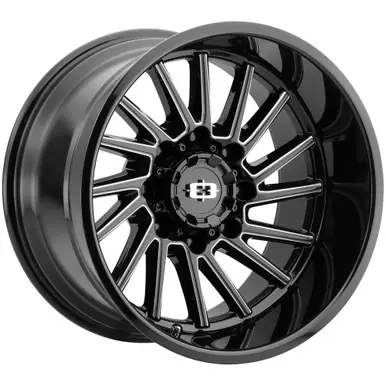 Vision 306 Rapier 20x12 8x170 -51mm Black/Milled Wheel Rim 20" Inch 306-20270GBMS-51 Limited Edition