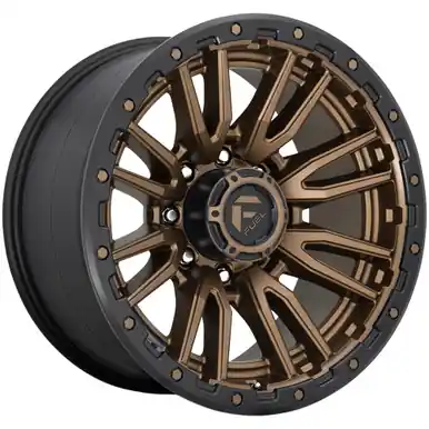 Certified Fuel D681 Rebel 8 22x12 8x6.5" -44mm Bronze Wheel Rim 22" Inch D68122208247