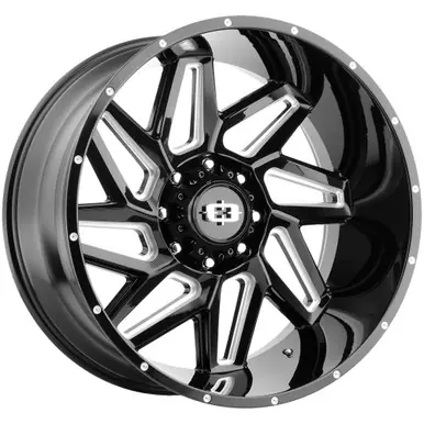 Hot Picks Vision 361 Spyder 18x9 8x170 +12mm Black/Milled Wheel Rim 18" Inch 361-8970GBMS12