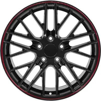 Top Rated OE Wheels CV08A 17x9.5 5x4.75" +54mm Gloss Black Wheel Rim 17" Inch CV08A-17095-5475-54BR