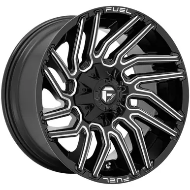 Hot Deal Fuel D773 Typhoon 22x10 8x180 -18mm Black/Milled Wheel Rim 22" Inch D77322001847