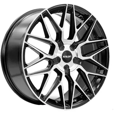 Price Drop Kalon 203 Blitz 20x8.5 5x112/5x120 +38mm Black/Machined Wheel Rim 20" Inch 203AB-2085EH38