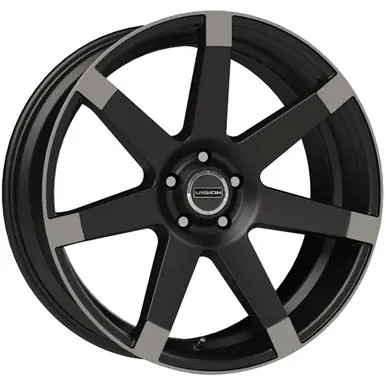 Price Cut Vision 9042 Sultan 22x9.5 5x115 +15mm Matte Black Wheel Rim 22" Inch 9042V22990MBA15