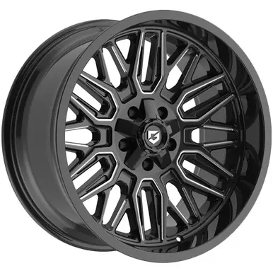 Super Sale Gear Off-Road 775BM 20x9 5x5"/5x5.5" +18mm Black/Milled Wheel Rim 20" Inch 775BM-2090918