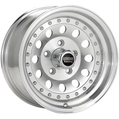 American Racing AR62 Outlaw II 15x8 5x4.75" -19mm Machined Wheel Rim 15" Inch AR625861 Modern