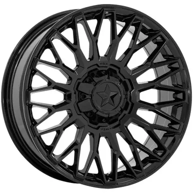 Authentic MSA Offroad M50 Clubber 20x7 4x137/4x156 +0mm Gloss Black Wheel Rim 20" Inch MA050BX20704A00