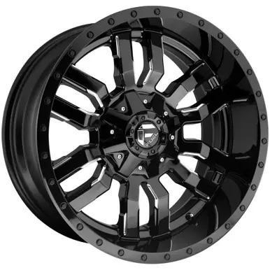 Markdown Fuel D595 Sledge 20x10 5x5.5"/5x150 -18mm Black/Milled Wheel Rim 20" Inch D59520007047