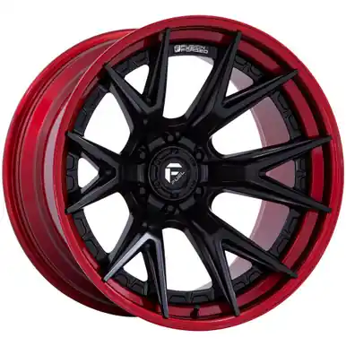 Limited Offer Fuel Fusion Forged FC402 Catalyst 22x10 6x5.5" Black/Red Wheel Rim 22" Inch FC402MQ22106818N