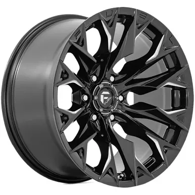 Viral Fuel D803 Flame 8 20x10 8x6.5" -18mm Black/Milled Wheel Rim 20" Inch D80320008247