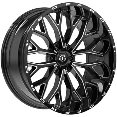 TIS 565BM 20x10 6x5.5" -24mm Black/Milled Wheel Rim 20" Inch 565BM-2108324 Today Only
