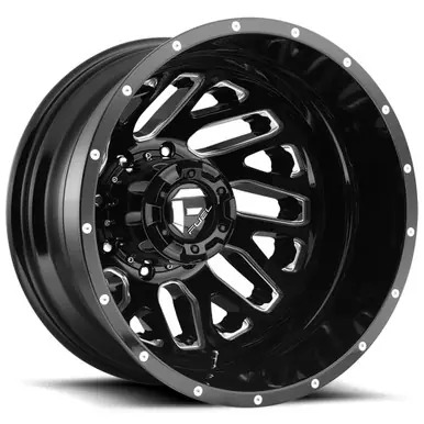 Best Price Fuel D581 Triton Dually Rear 20x8.25 8x210 Black/Milled Wheel Rim 20" Inch D58120829335