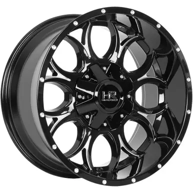 Must Have HardRock H713 Horseshoe 20x12 6x135/6x5.5" -51mm Black/Milled Wheel Rim 20" Inch H713-201237151GBM